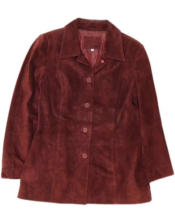 Jachetă pentru femei Marks & Spencer Blazer cu 5 nasturi UK 14 Burgundy mediu