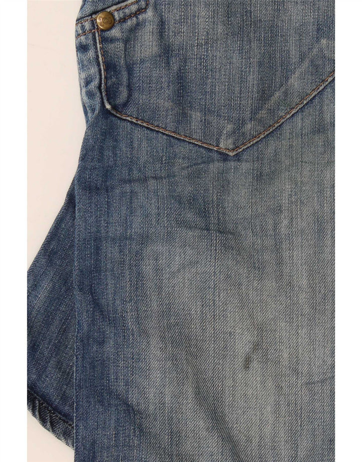 Lee Mens Denim Shorts Small W29 Blue Bumbac
