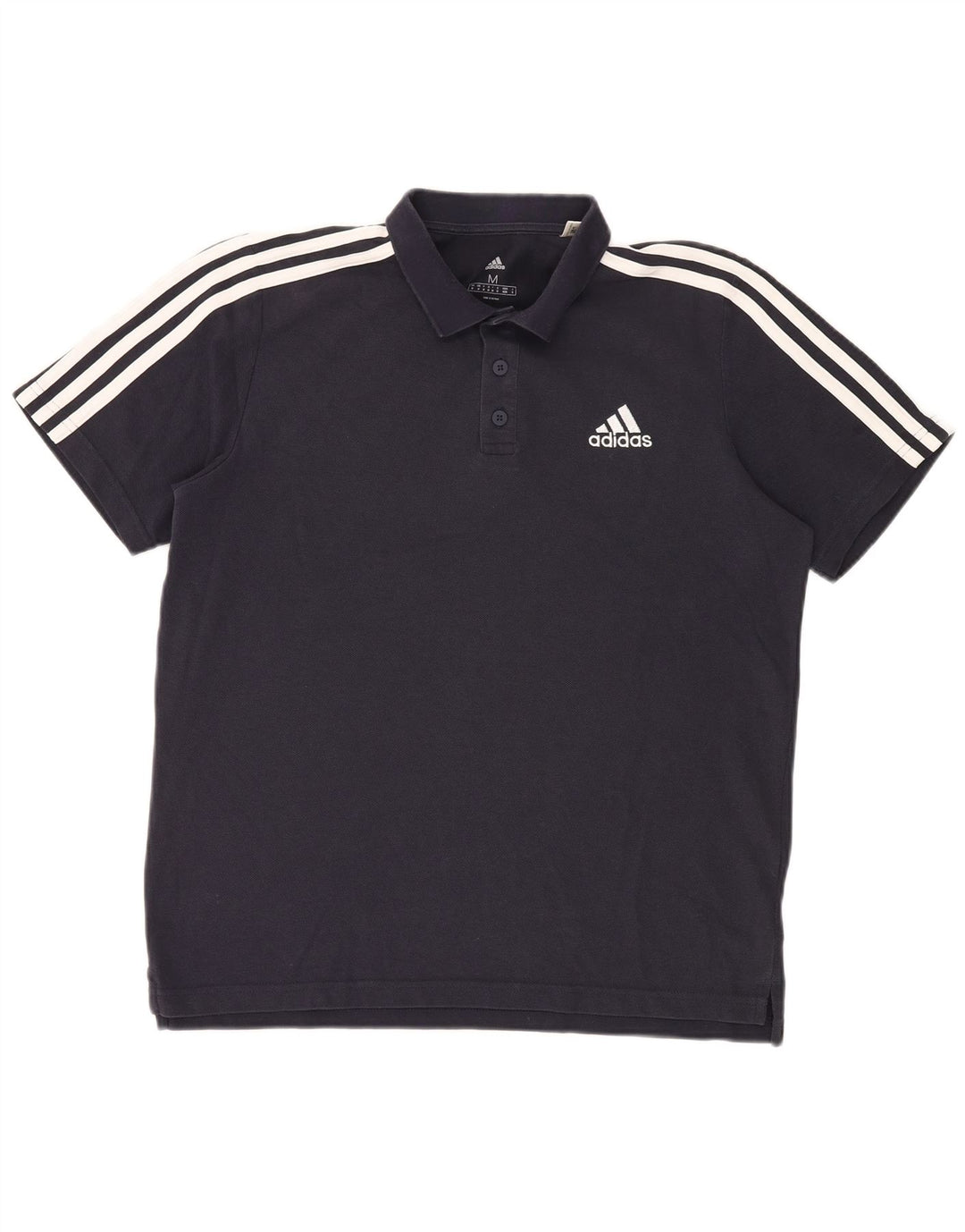 Tricou polo Adidas pentru bărbați, bumbac mediu albastru bleumarin