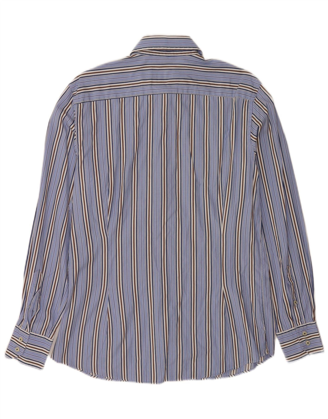 Cămașă Massimo Dutti pentru bărbați, bumbac cu dungi albastre mari