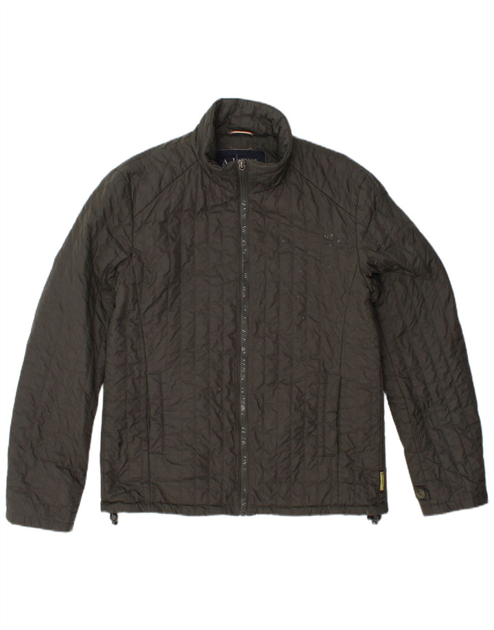 Jachetă căptușită pentru bărbați ARMANI JEANS UK 36 Poliamidă kaki mică