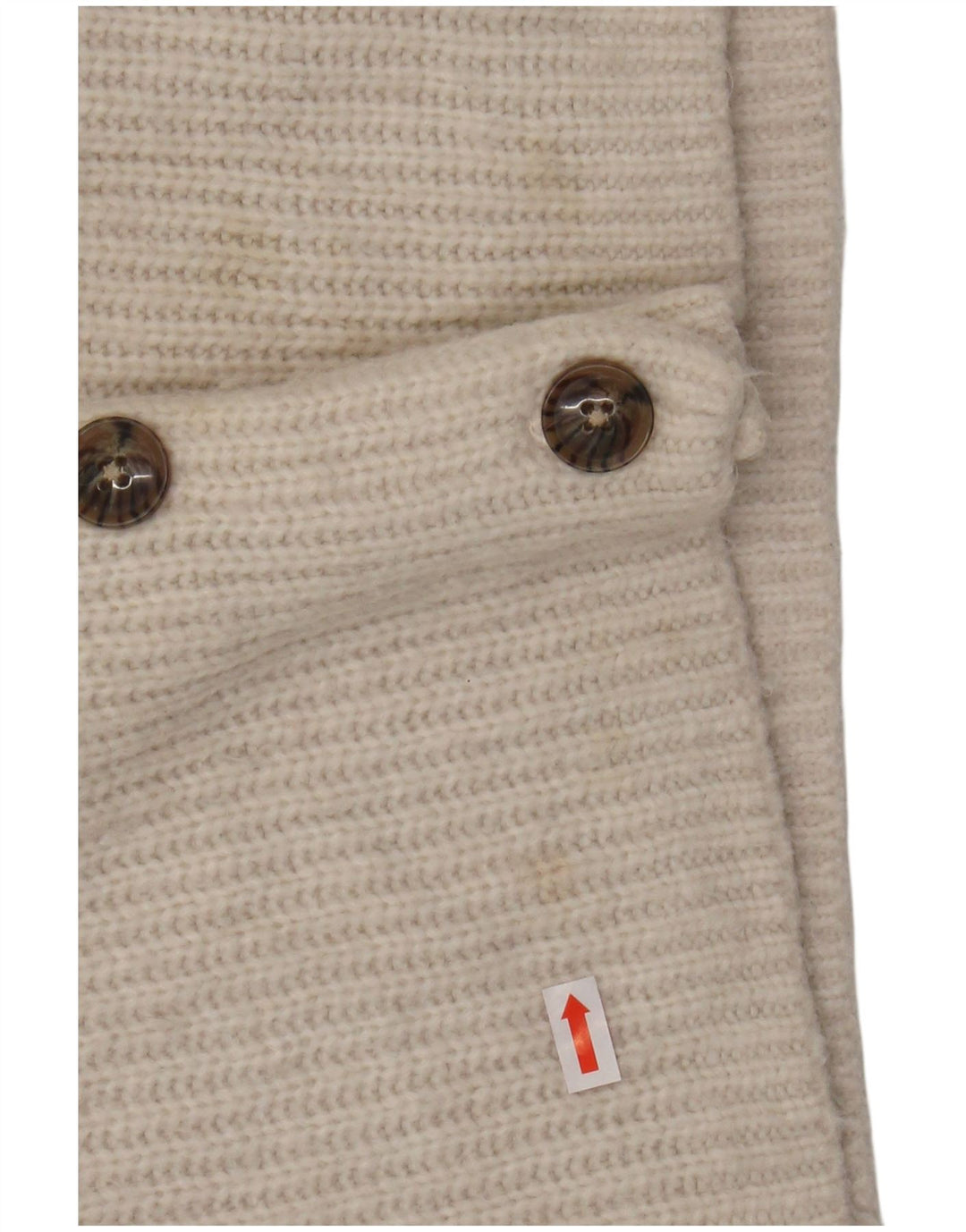 FAT FACE Pulover cardigan supradimensionat pentru femei UK 10 Small White Nylon