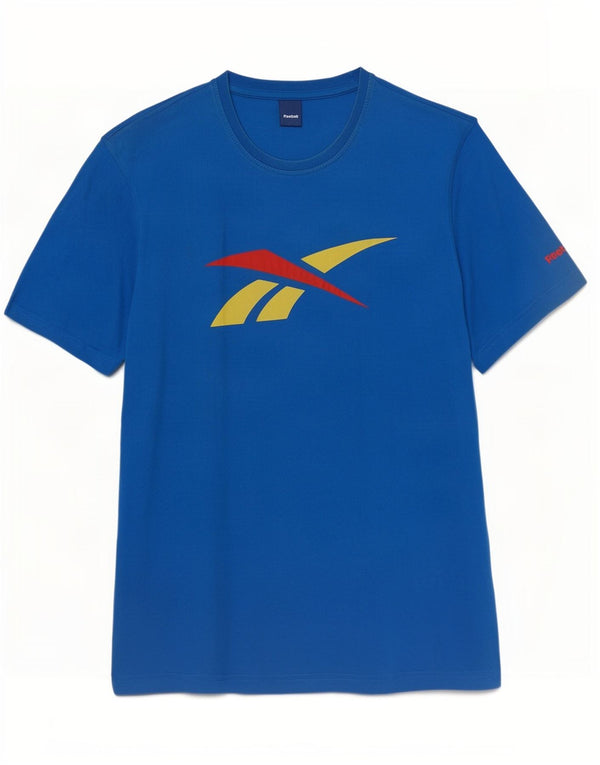 Tricou grafic pentru bărbați Reebok Top XL Blue Bumbac