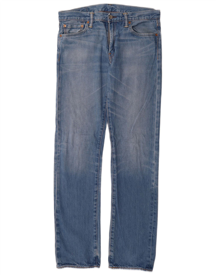 Blugi drepti pentru bărbați Levi's 504 W32 L34 Bumbac albastru