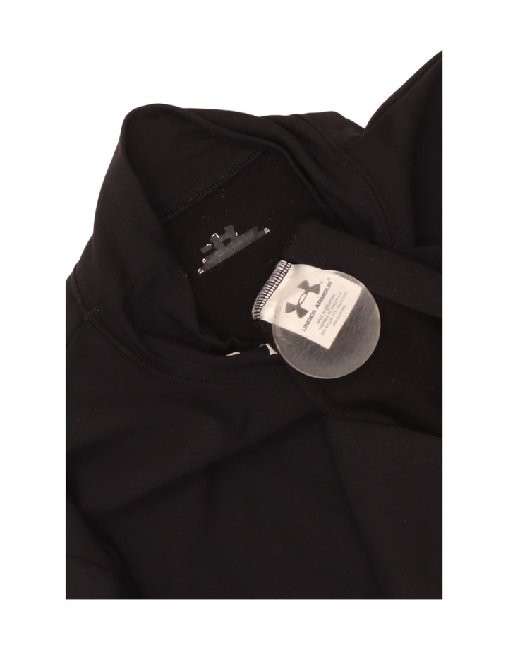 Top pentru femei Under Armour cu mânecă lungă UK 10 Small Black Nylon