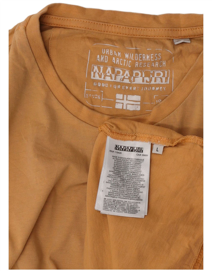 Tricou pentru bărbați Napapijri Top mare, bej, bumbac