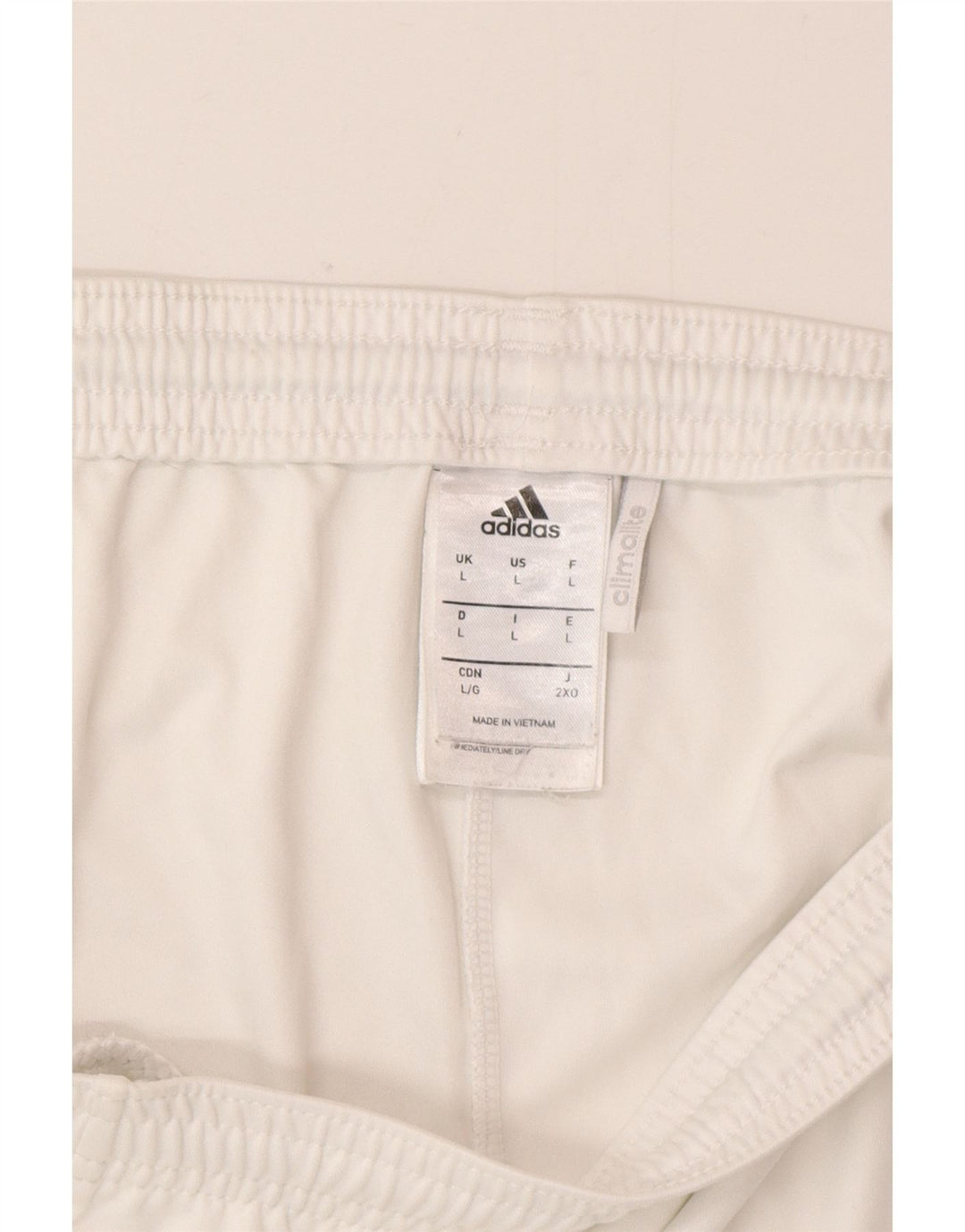 Pantaloni scurți sport pentru bărbați Adidas Climalite, mari, alb, din poliester