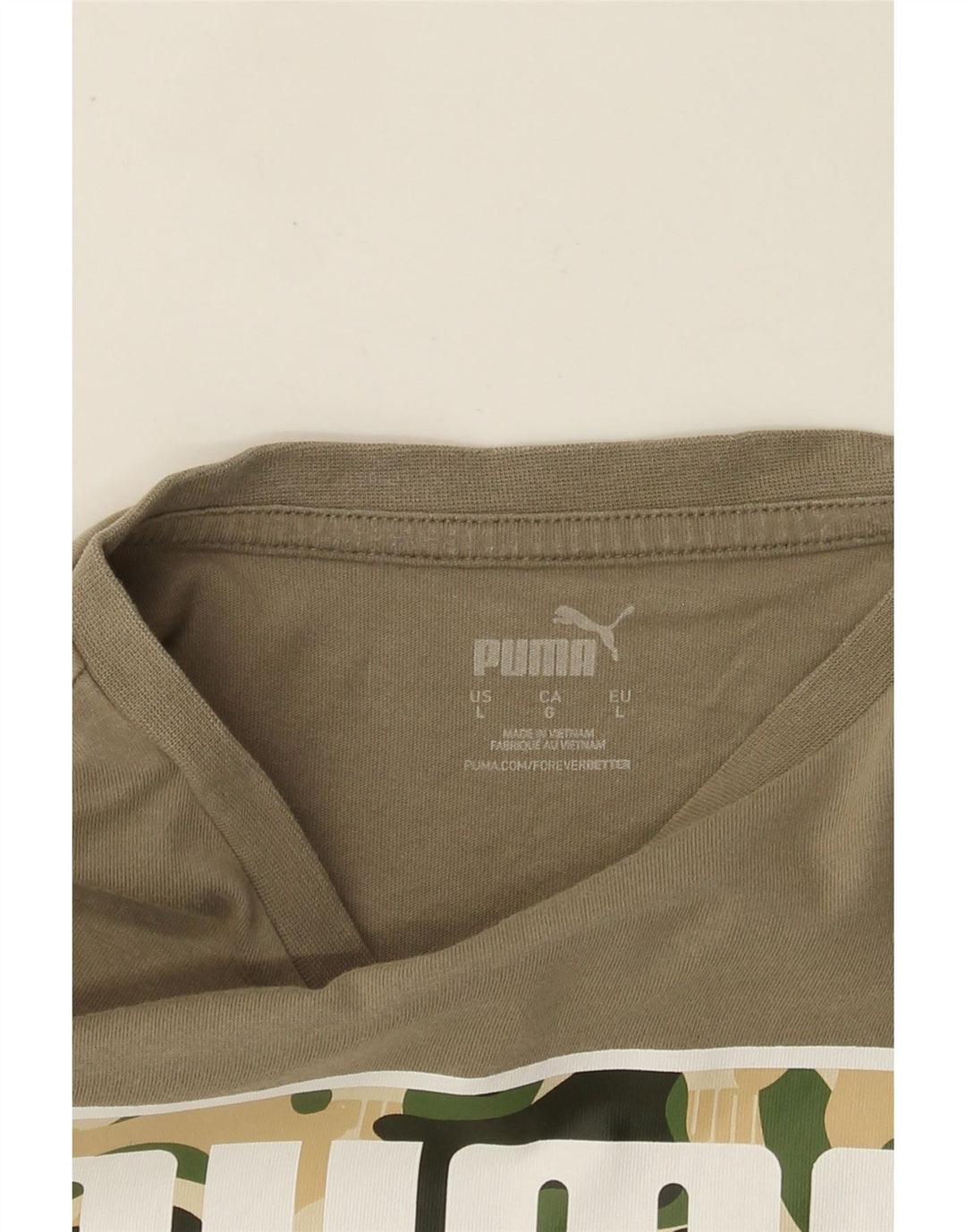 Tricou grafic PUMA pentru bărbați Top Large Kaki