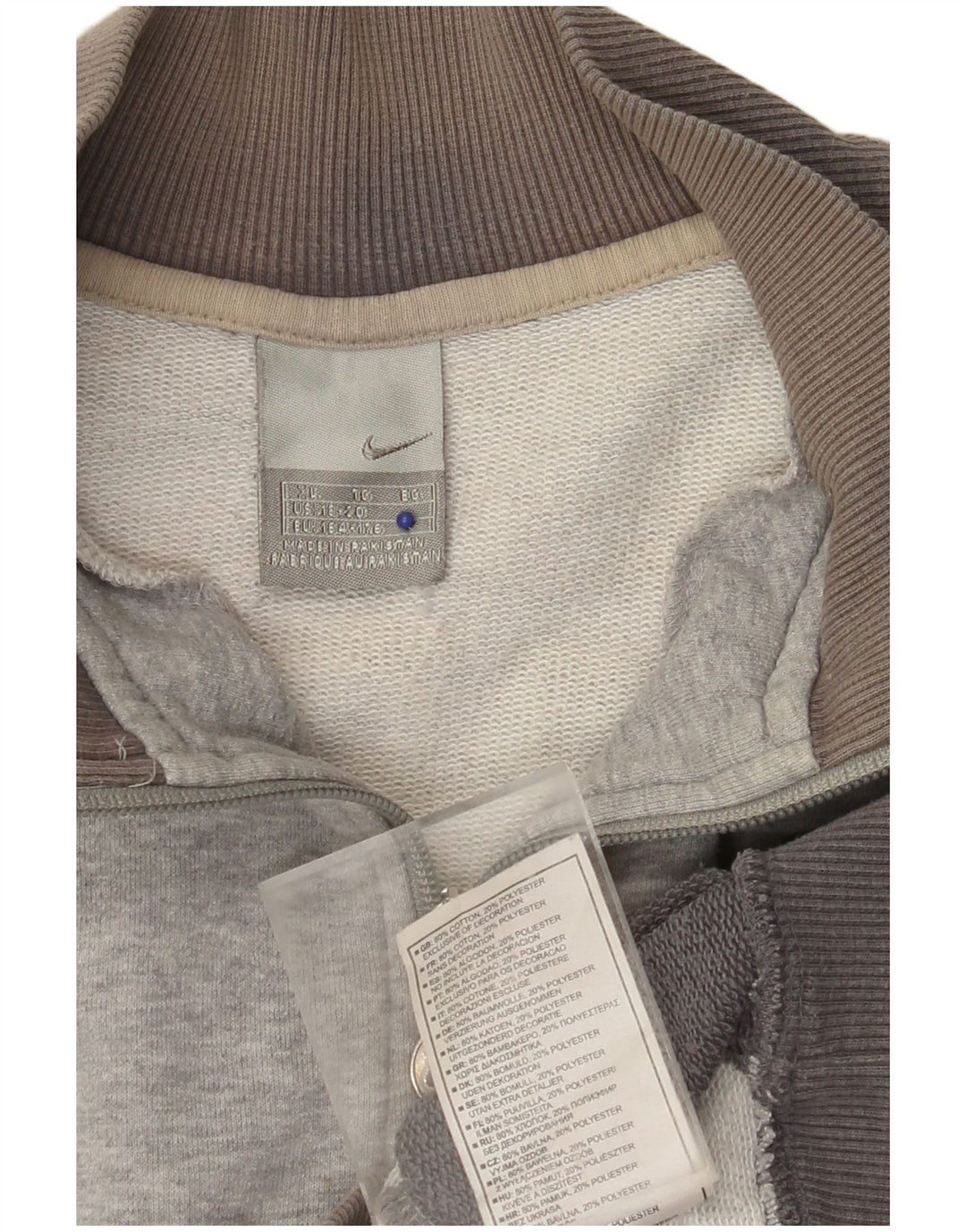 Jachetă de trening grafică NIKE pentru băieți, 13-14 ani, XL, gri Colorblock