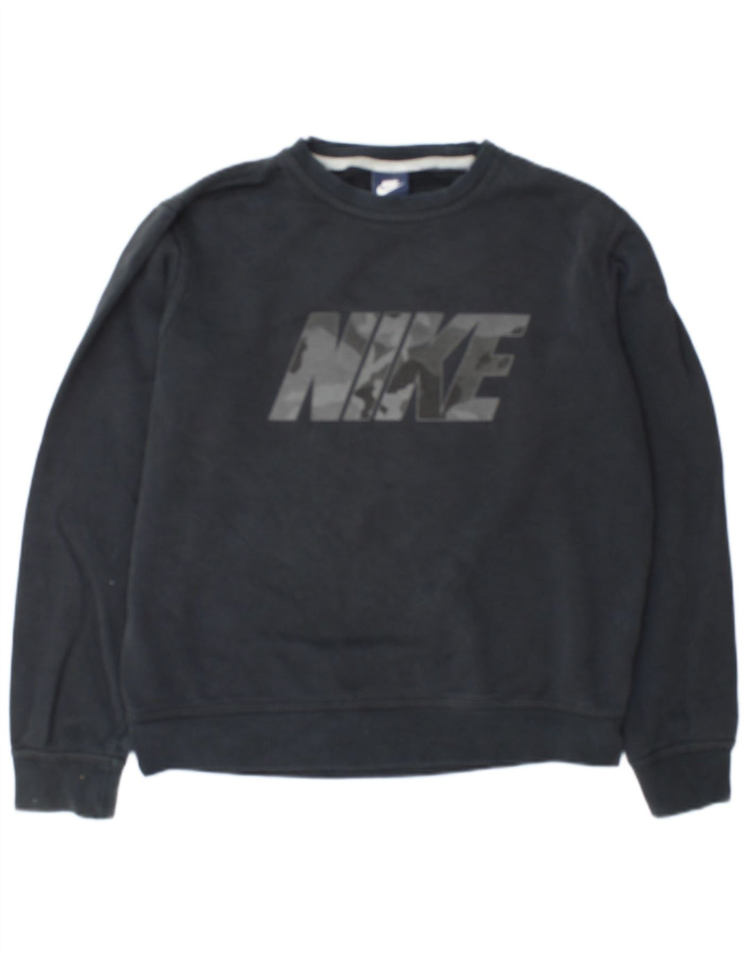 Hanorac grafic pentru bărbați Nike Pulover, bumbac, gri mediu