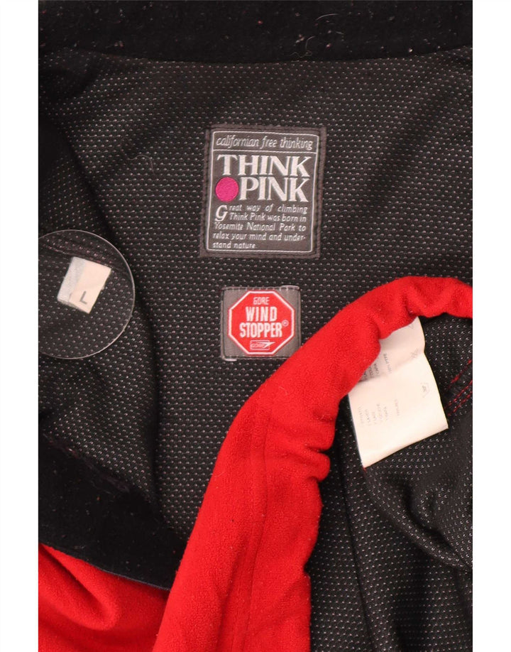 Pulover din lână pentru bărbați Think Pink, cu fermoar, roșu, poliester