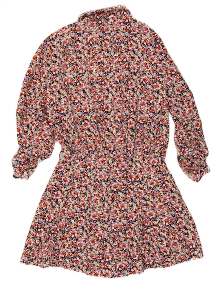 Costum pentru femei Zara cu mâneci lungi UK 10 Poliester floral multicolor mic