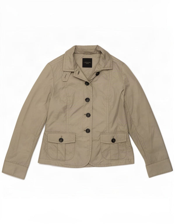 Sacou blazer pentru femei de weekend cu 4 nasturi Max Mara UK 12 Bej mediu