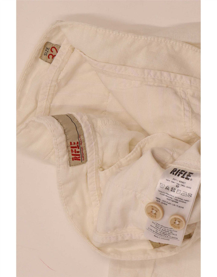 Pantaloni scurți chino pentru bărbați Rifle W32, in alb mediu
