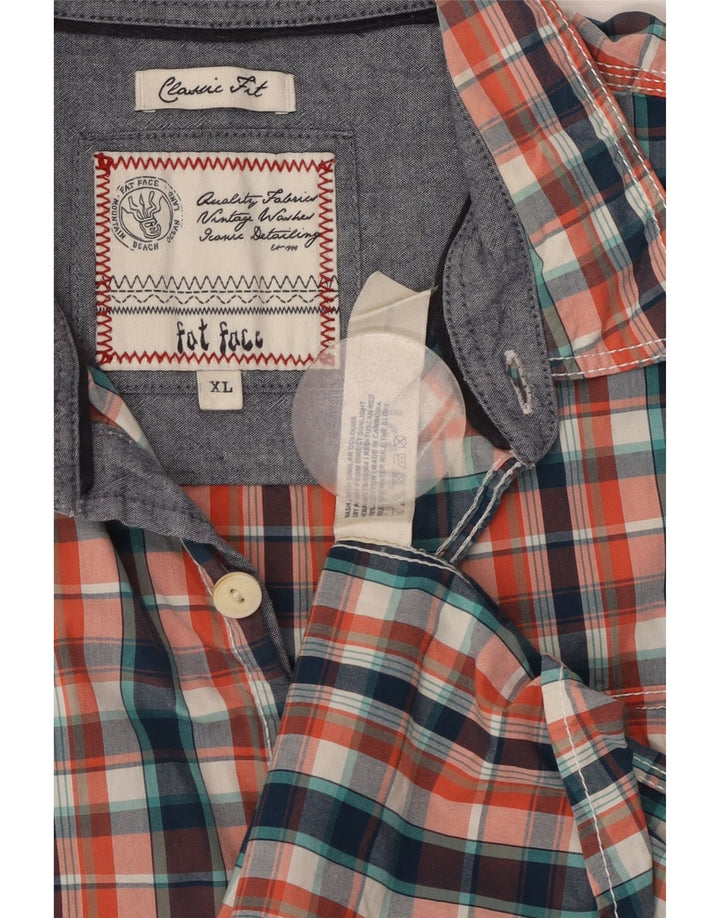 Cămașă cu mânecă scurtă pentru bărbați FAT FACE, bumbac multicolor, cu mâneci scurte