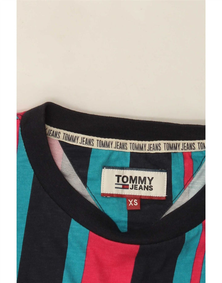 Tricou pentru bărbați Tommy Hilfiger Top XS cu dungi multicolore