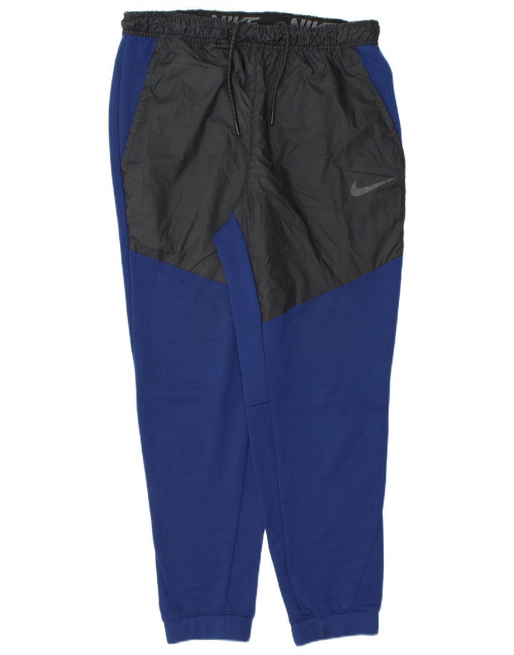 Pantaloni de trening pentru bărbați Nike Pantaloni de jogging, mari, albastru, poliester color bloc