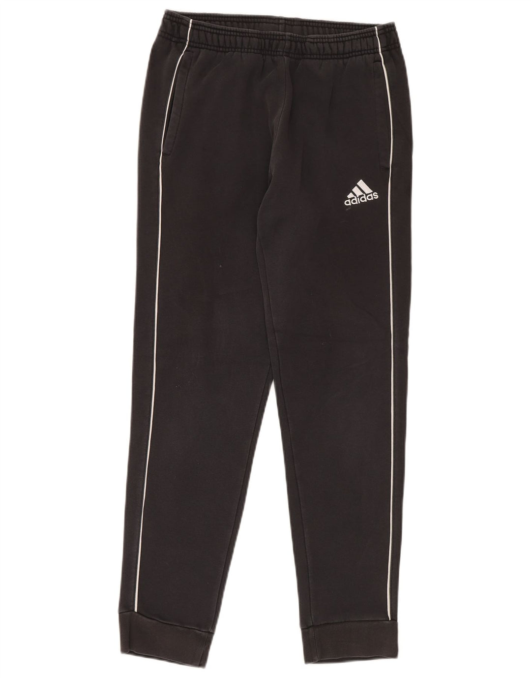 Pantaloni de trening pentru bărbați Adidas Pantaloni de jogging, bumbac cu dungi mici, gri