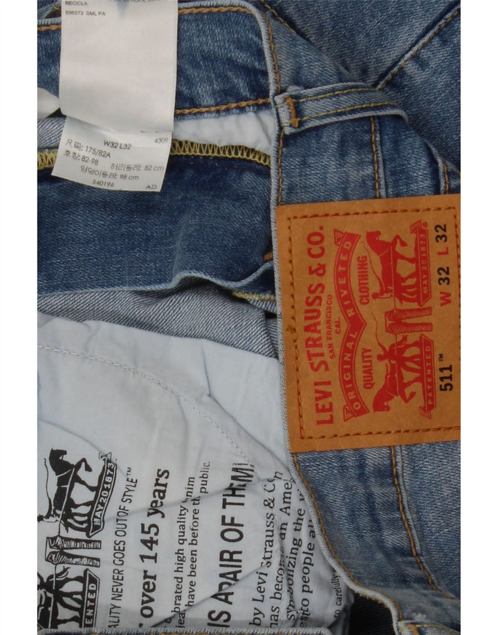 Blugi Levi's 511 Slim pentru bărbați W32 L32 Bumbac albastru