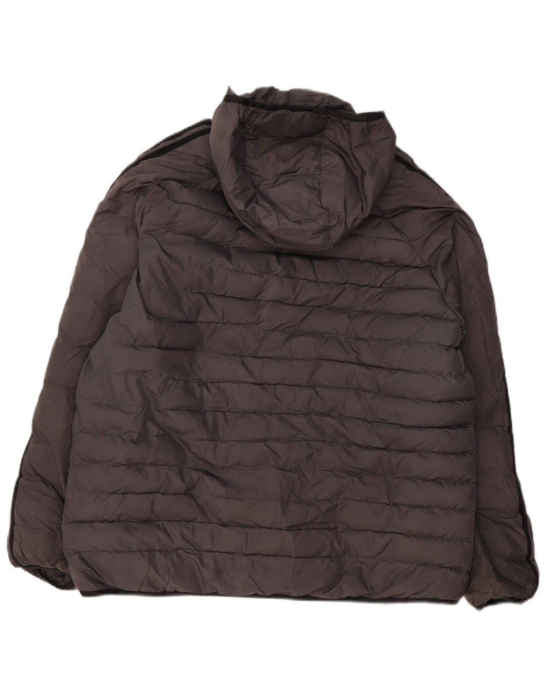 Jachetă căptușită cu glugă Adidas pentru bărbați UK 42 XL poliester gri