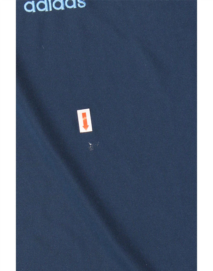 Tricou ADIDAS Climalite pentru bărbați Top Mediu Bleumarin Poliester Colorblock