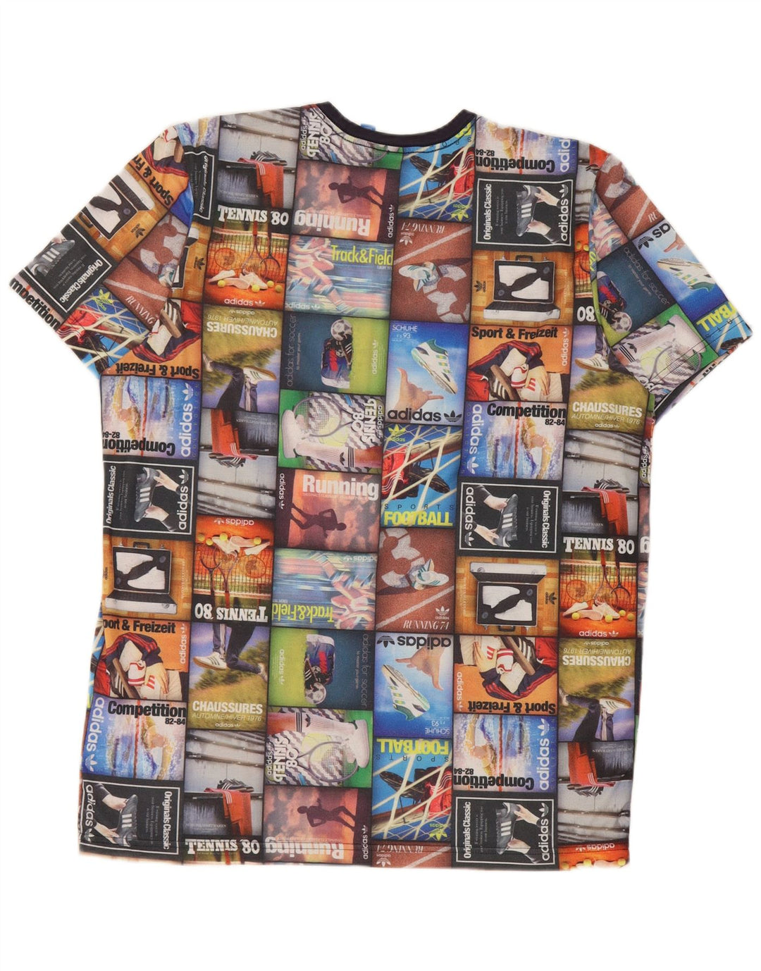 Tricou grafic pentru bărbați Adidas Top mare multicolor poliester mozaic