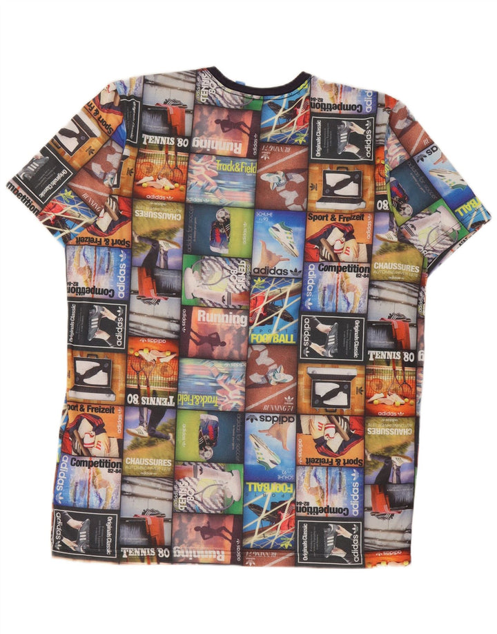 Tricou grafic pentru bărbați Adidas Top mare multicolor poliester mozaic