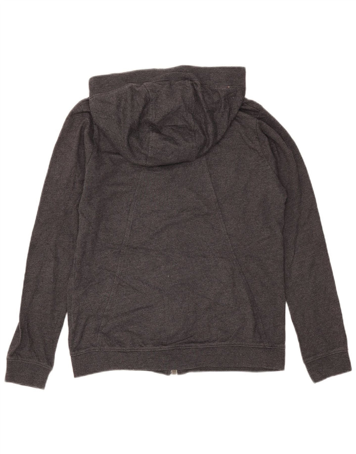 Pulover Nike pentru femei, cu fermoar, UK 14, poliester, gri mediu