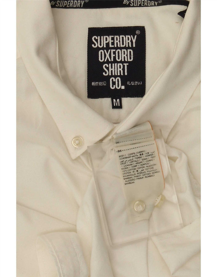 Cămașă pentru bărbați Superdry, bumbac alb mediu