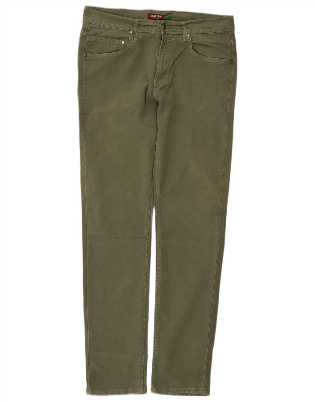 Pantaloni casual slim pentru bărbați Carrera IT 48 Medium W33 L32 Kaki Bumbac