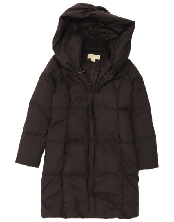 Palton capitonat supradimensionat pentru femei Michael Kors, UK 6 XS, poliester negru