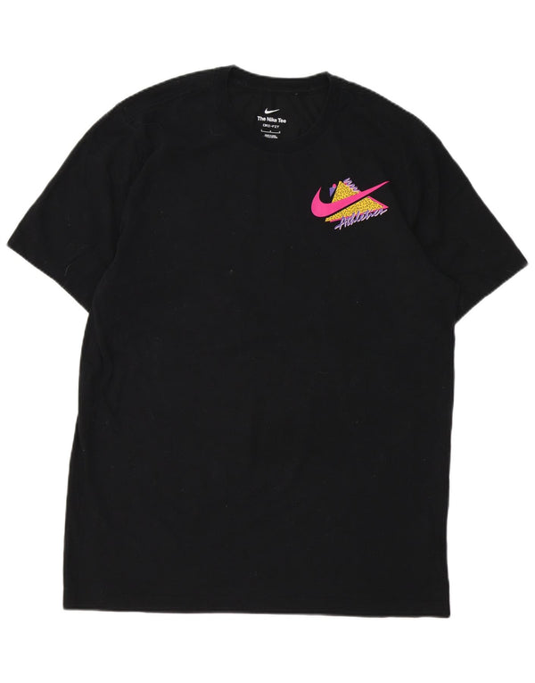 Tricou grafic Nike pentru bărbați Top mare din bumbac negru