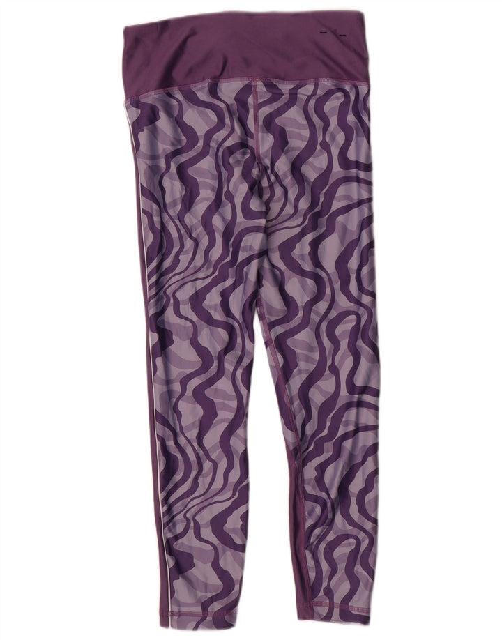 Leggings Under Armour pentru femei Heat Gear cu model abstract UK 14, violet mediu