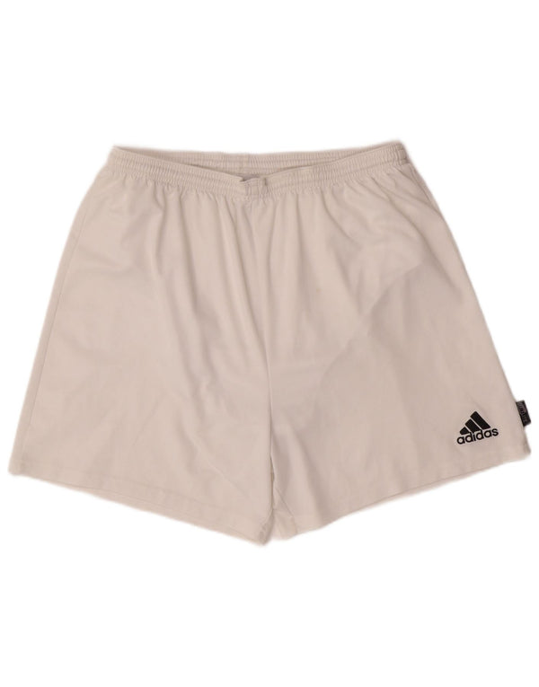 Pantaloni scurți ADIDAS Climalite Sport XL, alb, poliester