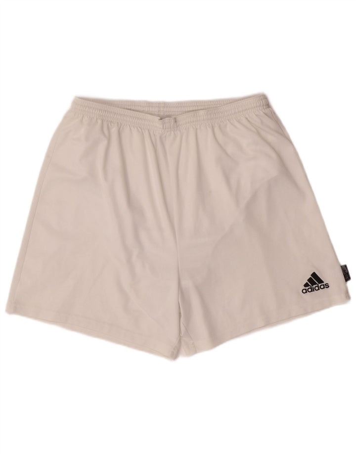 Pantaloni scurți ADIDAS Climalite Sport XL, alb, poliester