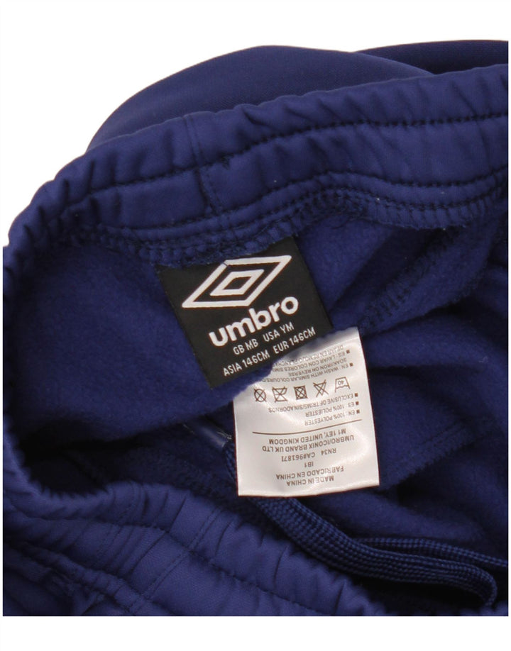 Pantaloni de trening grafic pentru baieti Umbro 10-11 ani poliester bleumarin