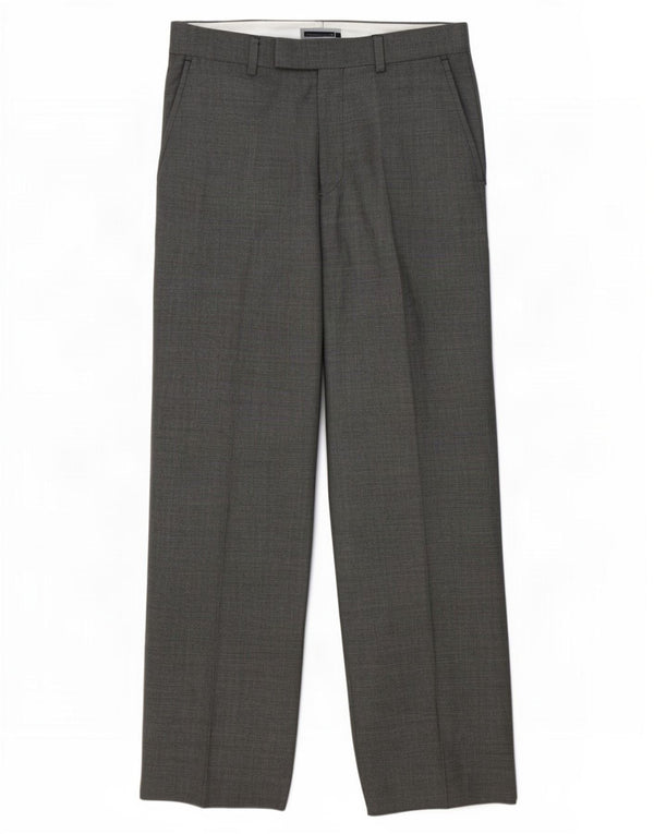 Marks & Spencer Mens Sartorial Straight Suit Trousers W32 L31 Black Wool