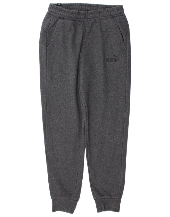 Pantaloni de trening Puma pentru bărbați Joggeri din bumbac gri mediu