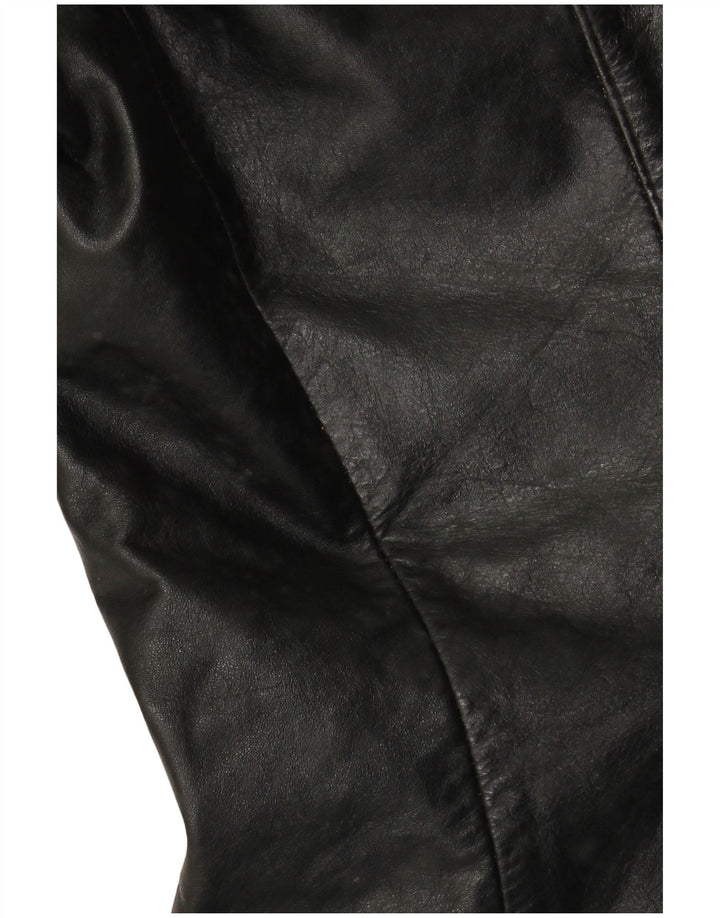 Jachetă de piele pentru bărbați VINTAGE UK 38 Medium Black