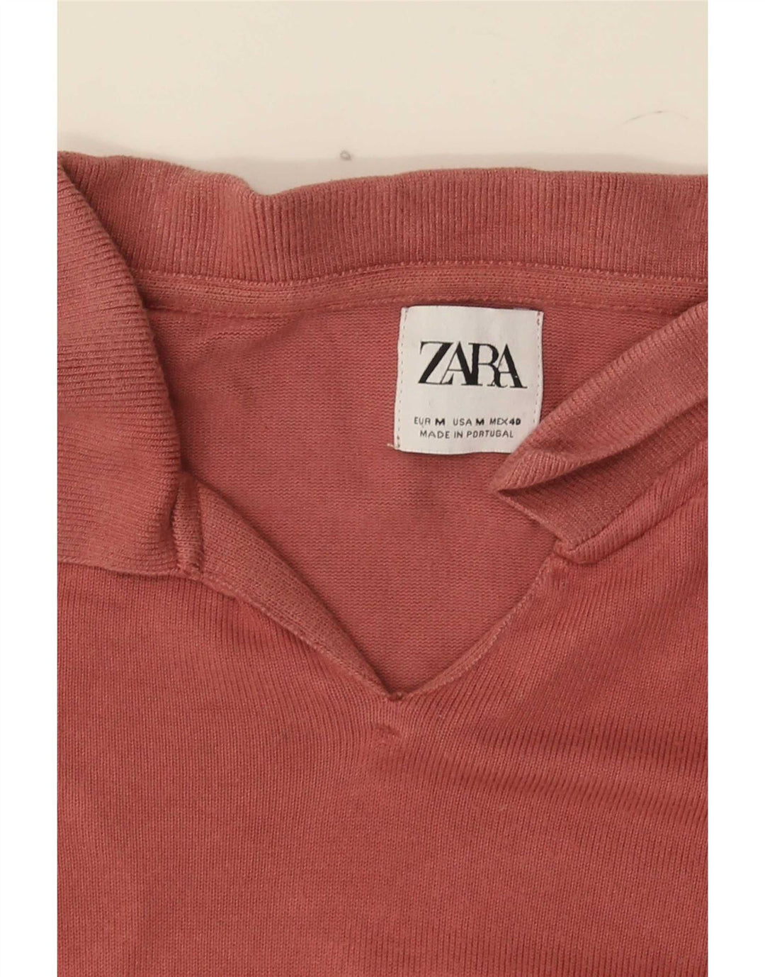Tricou polo Zara pentru femei UK 12 Roz mediu