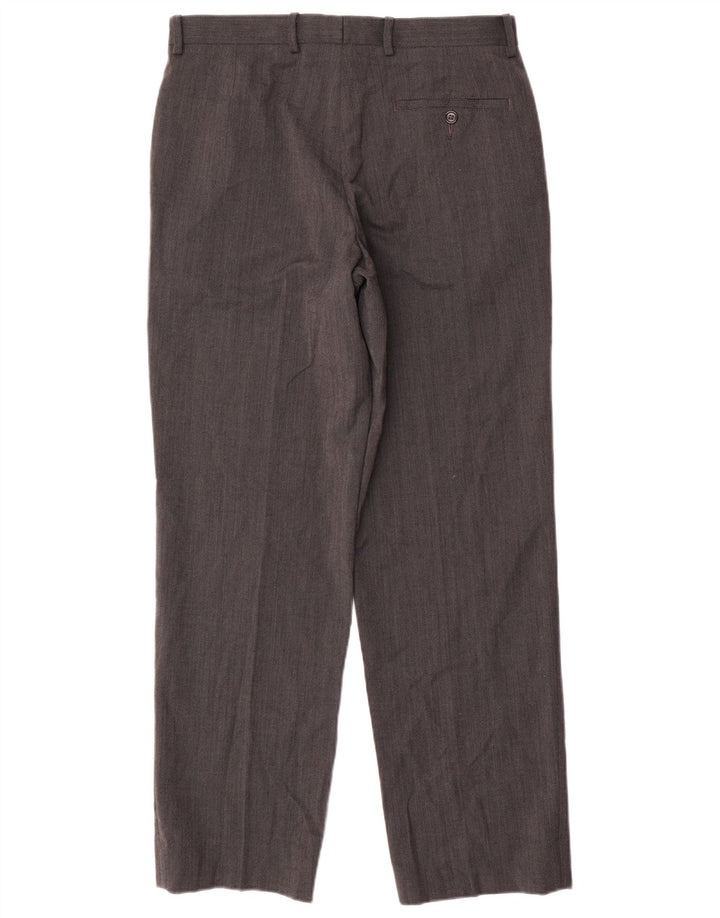 Marks & Spencer Pantaloni drepți pentru bărbați L32 L31 Poliester gri