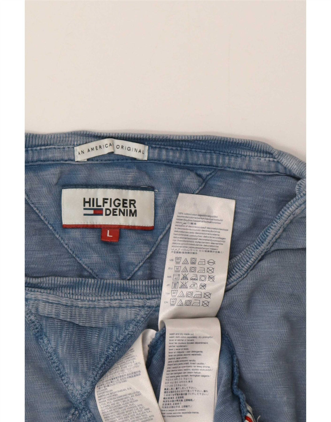 Tricou Tommy Hilfiger pentru bărbați Top mare, albastru, bumbac