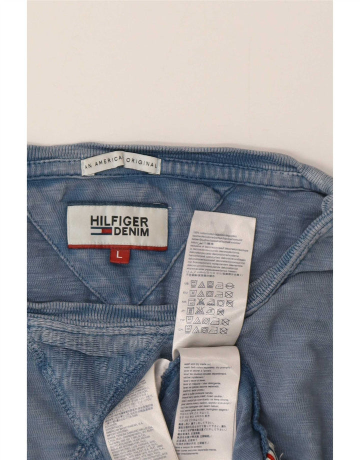 Tricou Tommy Hilfiger pentru bărbați Top mare, albastru, bumbac