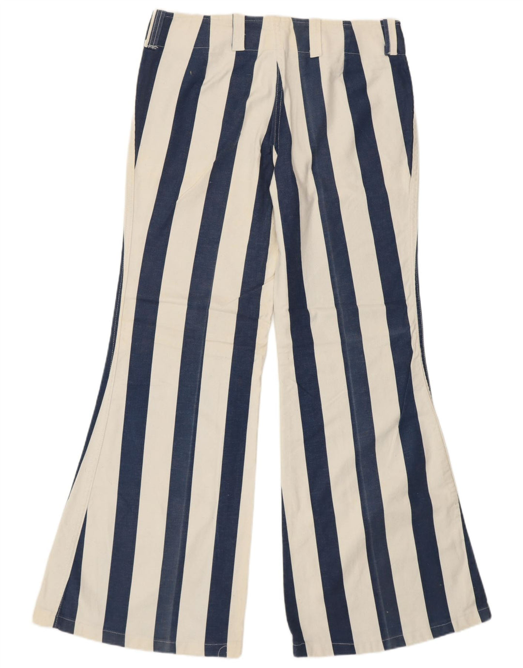 VINTAGE Pantaloni casual pentru femei cu talie înaltă IT 48 XL W34 L31 Albastru Retro