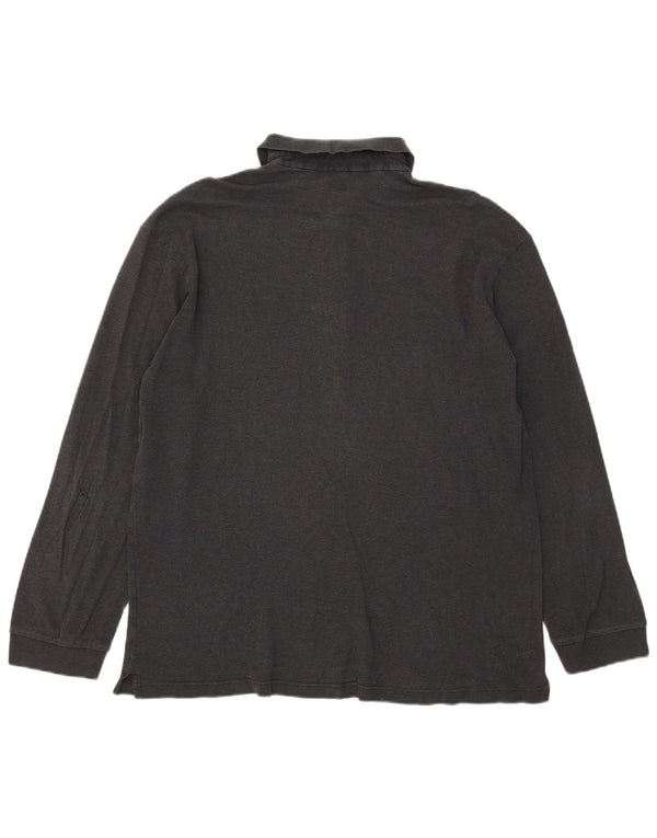 Cămașă polo cu mânecă lungă pentru bărbați Hugo Boss 2XL gri