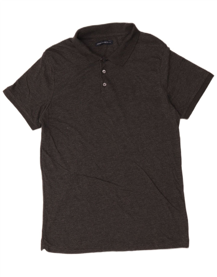 Tricou polo pentru bărbați French Connection XL, bumbac cu pete gri