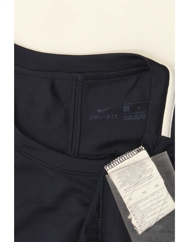 Tricou pentru bărbați Nike Dri Fit Top XL bleumarin poliester color bloc
