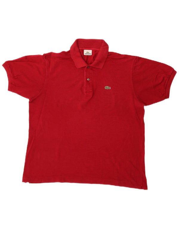 Tricou polo Lacoste pentru bărbați, mărimea 5, bumbac roșu mare