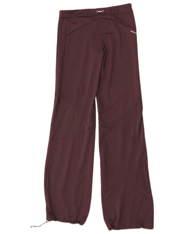 Pantaloni de trening Adidas pentru femei Clima 365 Pantaloni de jogging UK 8 Mic Burgundy