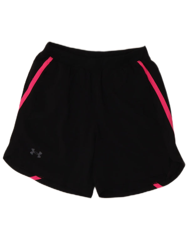 Pantaloni scurti sport Under Armour pentru femei UK 12 Medium Black Poliester Sports